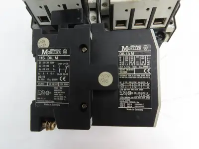 Moeller DIL1AM 3-Pole IEC Contactor 55A 220/240V Coil 25Hp 460V 3PH  Lot of 4