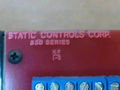 USED STATIC CONTROL SYSTEMS 850 SERIES
