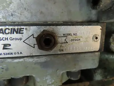 Racine Bosch Drill Unit 3 Ph 230/460V 3 HP 500RPM Horizonal Boring Mill