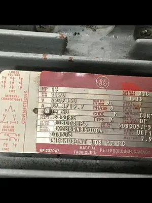 USED GENERAL ELECTRIC 5K286QNB6000A