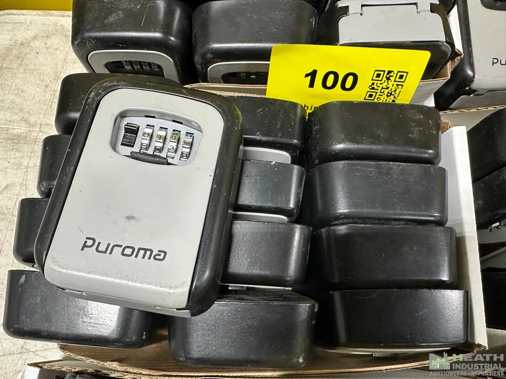 Used _UNKNOWN_ (13) ASSORTED PUROMA KEY LOCK BOXES CLOSED Locksmith Equipment/Supplies Illinois US | Heath Industrial Auction Services #1573543