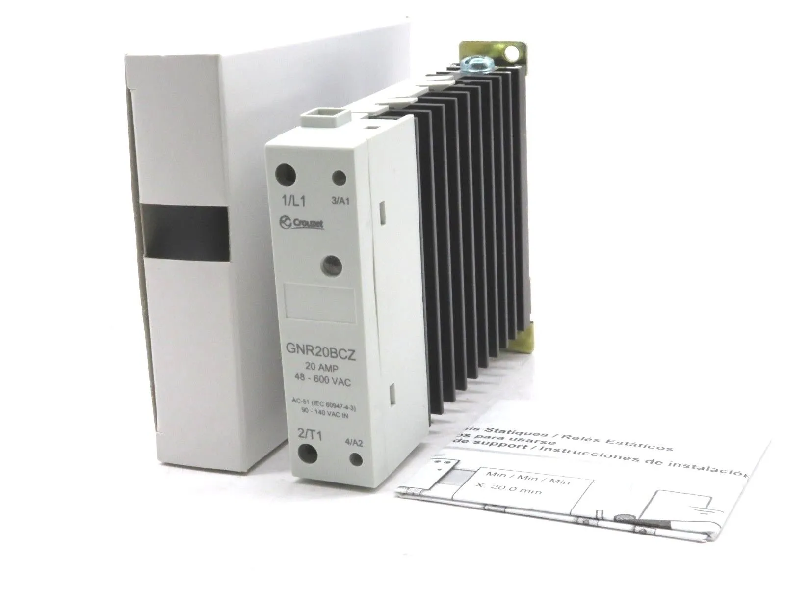NEW CROUZET GNR20BCZ DIN RAIL MOUNT 22.5MM