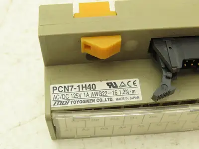 Toyogiken PCN7-1H40 Interface Terminal Block 40-Pin 24V 0.5A DIN Rail Lot of 3