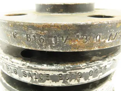Boltex Class 300 Threaded Flange 1-1/2" NPT 4-Bolt Raised Face  LOT OF 5