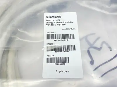 New | in-Stock Siemens Connecting Cable For ET 200 Power Supply 7/8" 5-Pole 15m Misc Electrical & Power Parts Michigan US | Maverick Industrial Sales #1395460