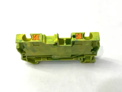 USED PHOENIX CONTACT PROTECTIVE CONDUCTOR TERMINAL BLOCK 3211766 LOT OF 6