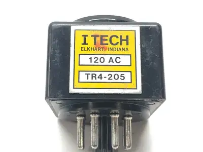 TR4-205 | ITECH  Relay Base 120VAC 8 Pin - Used