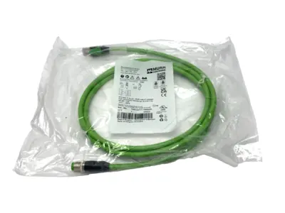New | in-Stock Murrelektronik Double Ended Ethernet Cable M12 RJ45 4-Pole 2m Cable & Wire Michigan US | Maverick Industrial Sales #1460997