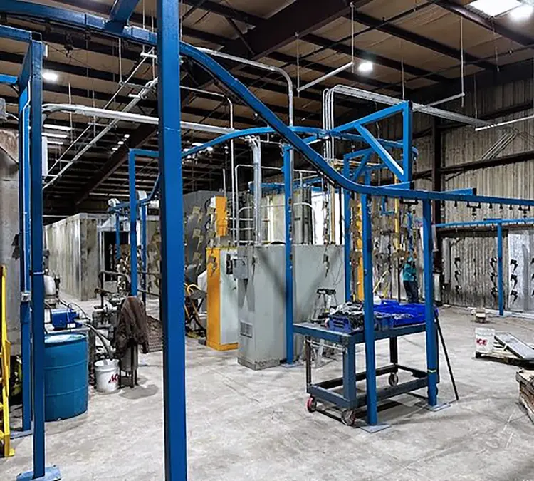 Used 2017 GLO 5-STAGE PRE-TREATMENT & POWDER COAT LINE Paint Systems & Equipment Including Powder Coating Lines Illinois US | Machinery Marketing International #870052