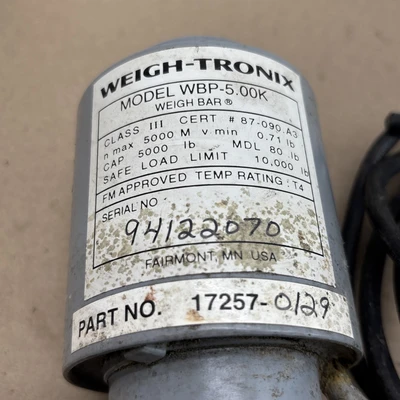 Used AVERY WEIGH-TRONIX WBP-5.00K17257-0129 Test Equipment - Other Indiana US | J&J Industrial Supply #1421865
