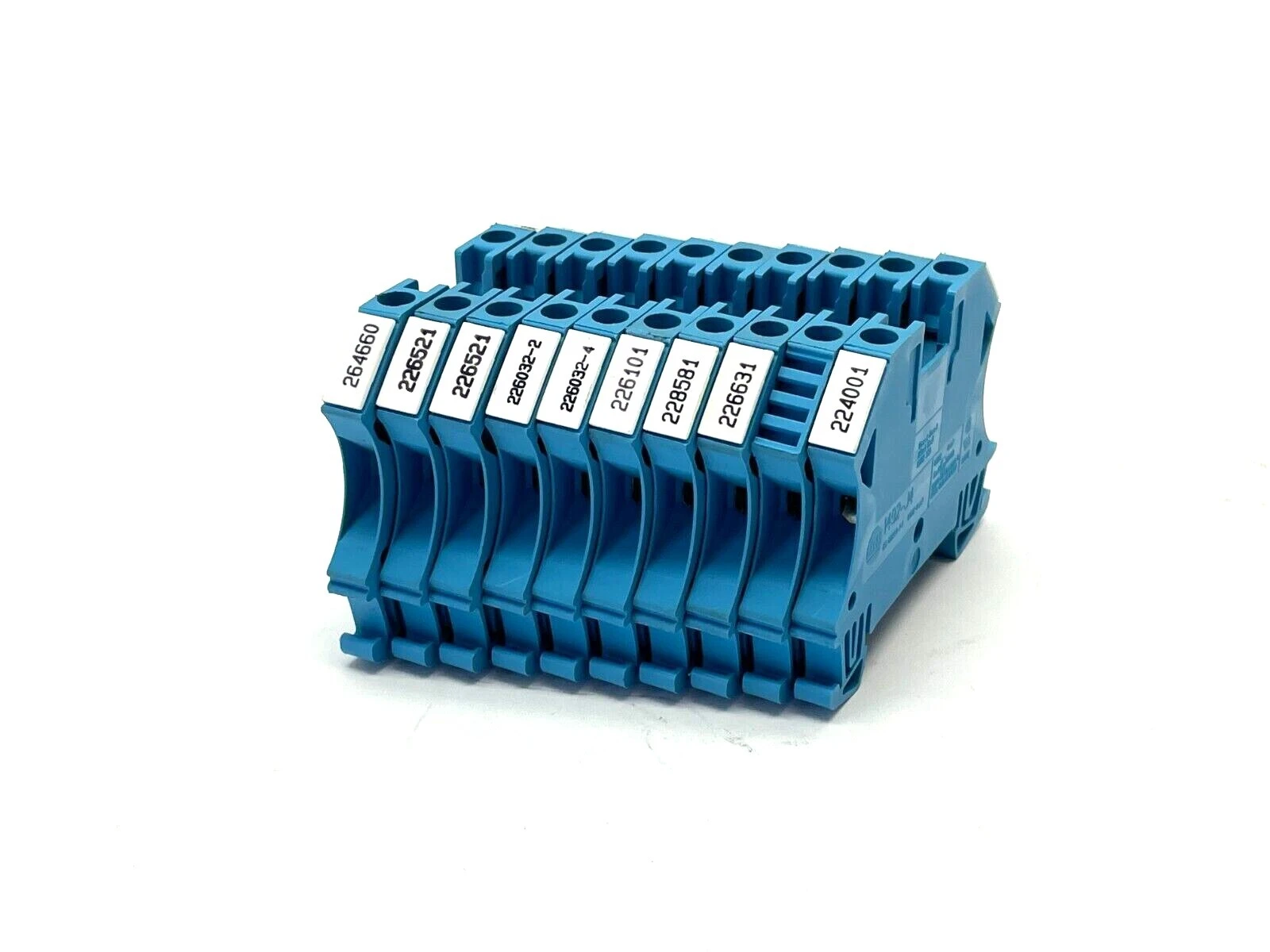 1492-J4 | Allen Bradley  Terminal Blocks 35A 600VAC/DC 4mm Blue LOTS OF 10 - Used