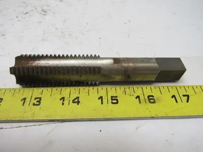 Vermont No.3105 7/8"-9 3pc 4 Flute Tap Set Plug Taper Bottom  HHS GH4
