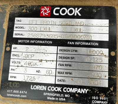 Upblast Fan