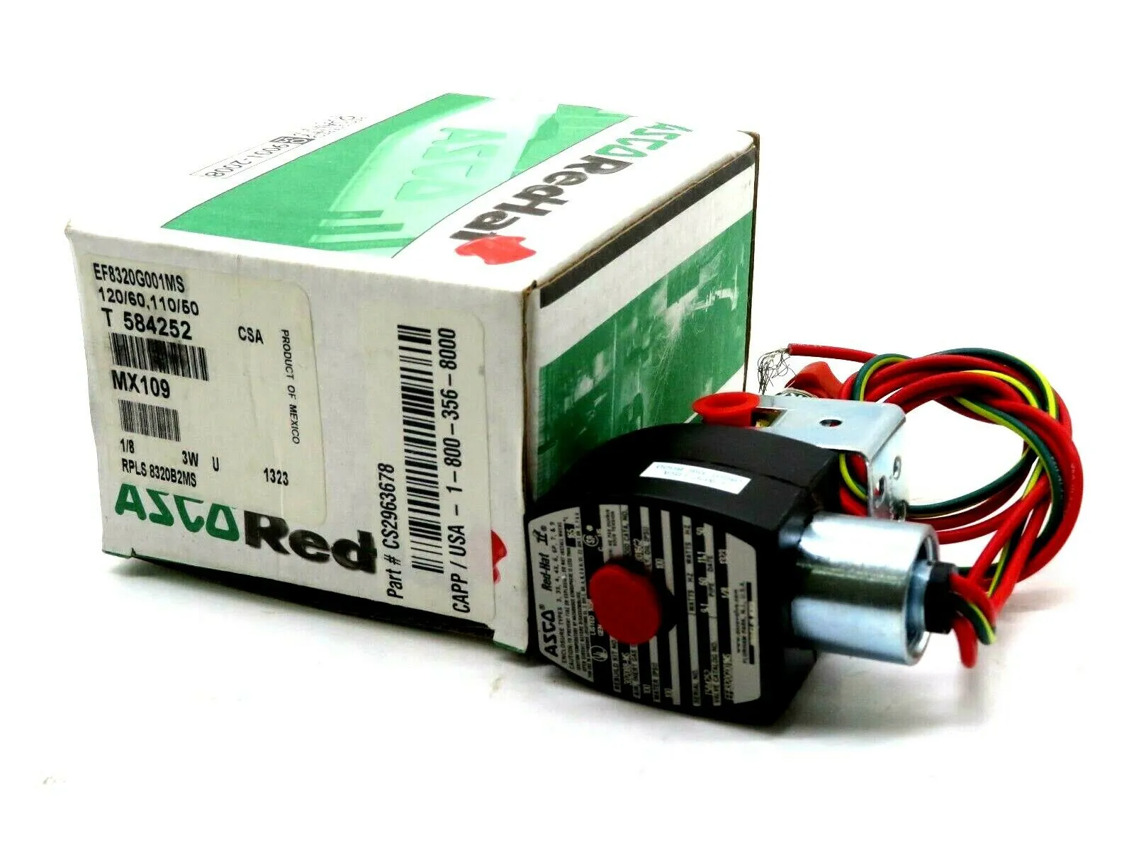 NEW ASCO EF8320G001MS VALVE 120/60 110/50 584252
