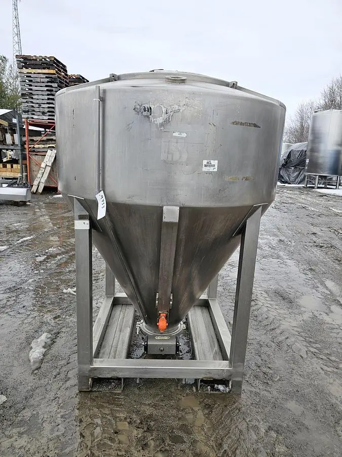 Used 440 Gallon Tank (Tote), Stainless Steel