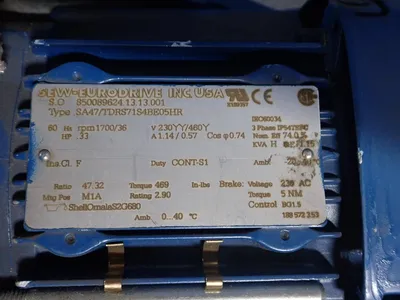 USED SEW EURODRIVE SA47/TDRS71S4BE05HR