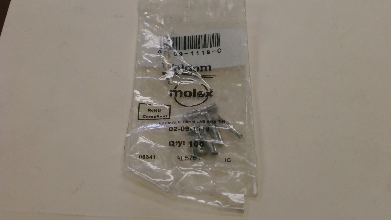 NEW Waldom (Molex) 02-09-1119