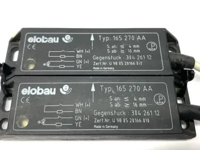 USED ELOBAU SAFETY MAGNETIC SENSOR 2' CABLE LENGTH LOT OF 2