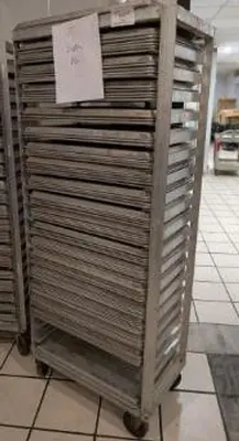 Rolling bakery carts
