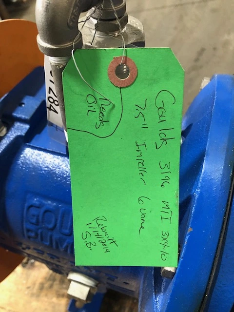 Used Goulds 3196 MT Pump Parts Minnesota US | Peak Machinery, Inc. #285359