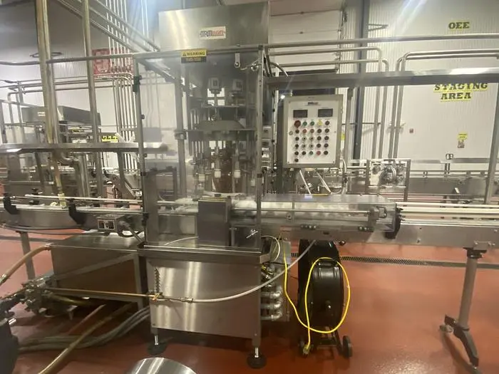 Used 1998 MRM/ELGIN HUSKY 12 HEAD Overflow Pressure Gravity Liquid Fillers Oregon US | Ager Tank & Equipment Co. #1130275