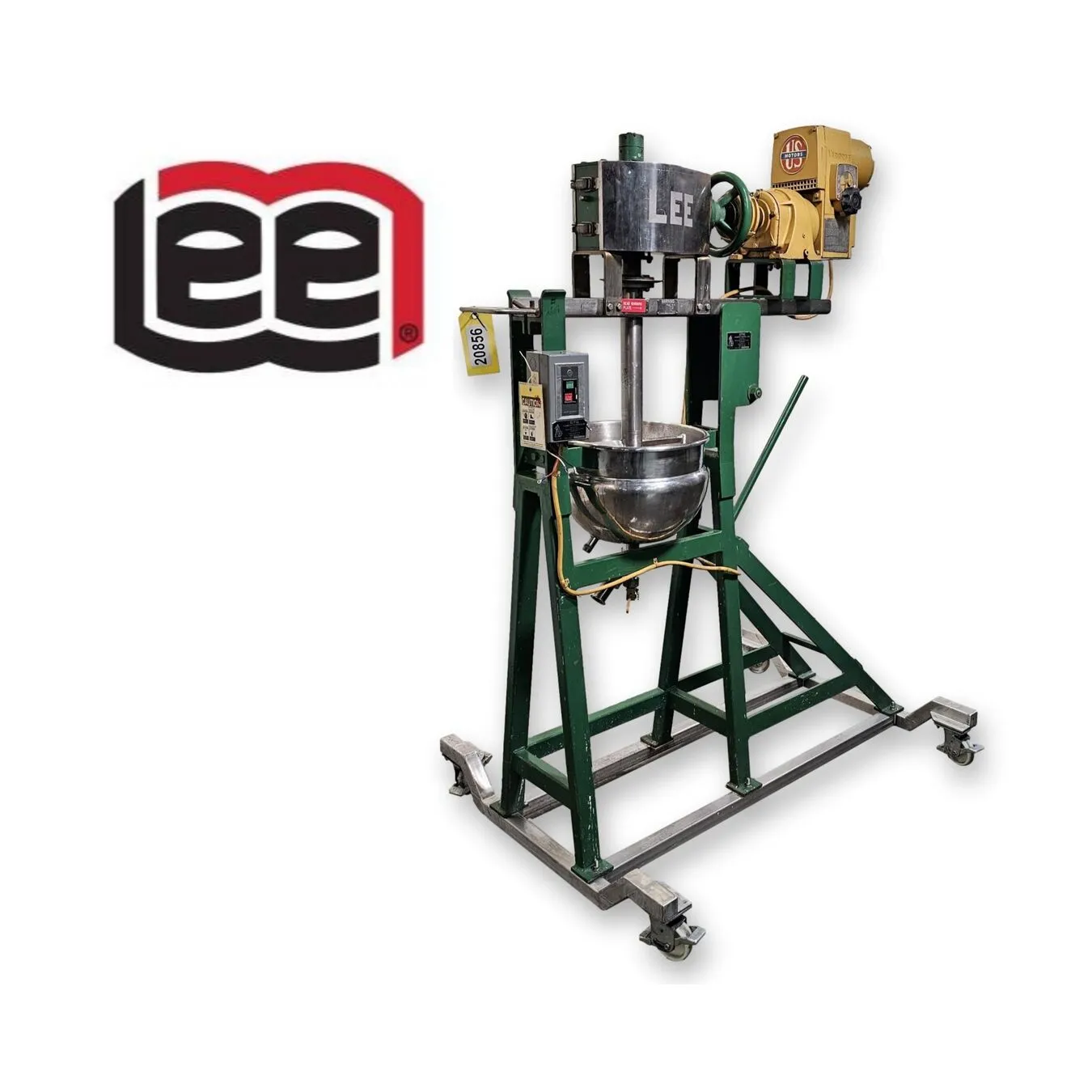 Used 5 Gal Lee Metal Products Jacketed Double Motion Kettle Sweep Agitator