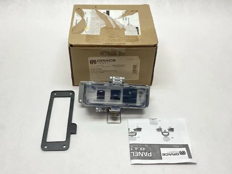 Used GRACE PORT ETHERNET PANEL INTERFACE CONNECTOR 5E RJ45 UL TYPE 4 3A Electrical Fittings Michigan US | Maverick Industrial Sales #1092078