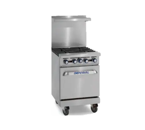 Imperial IR-4-E 24" Pro Series 4 Sealed Element Electric Range w/ Space Saver Oven, 208v/1ph