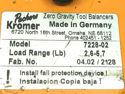 Used Packers Kromer 7228 0000 02 Hoists (All Types) Michigan US | Maverick Industrial Sales #1462773