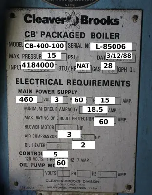 Used 1988 CLEAVER BROOKS CB-400-100 Boilers Ohio US | C3 SURPLUS LLC #1439481