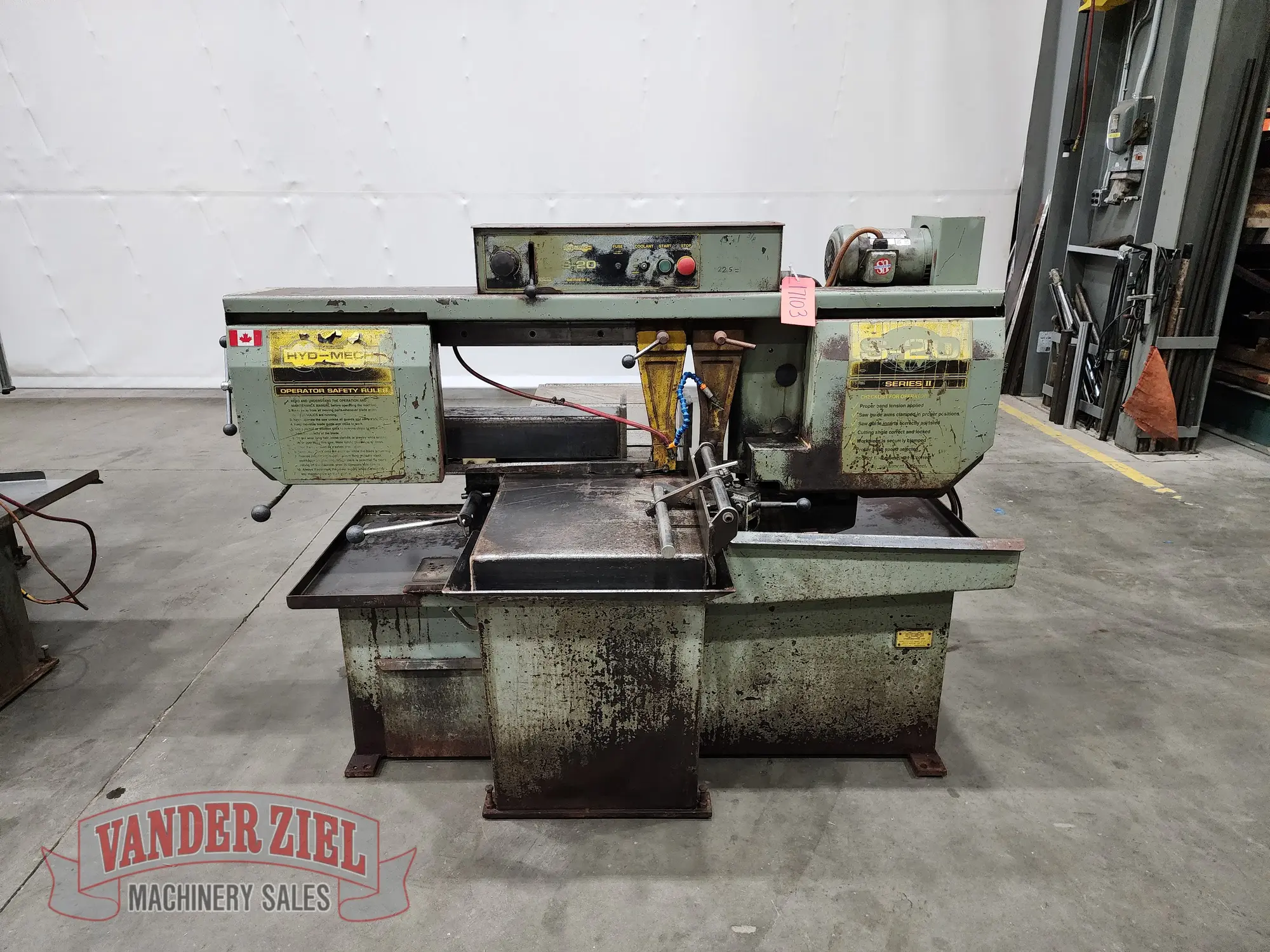 Used HYD-MECH _UNKNOWN_ Horizontal Band Saws Michigan US | Vander Ziel Machinery Sales #482861