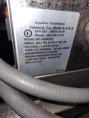 USED 2016 AQUAFINE HC04CDL