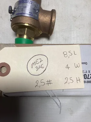 Kunkle Safety Relief Valve; 6010EDM01-KM 3/4″ X 1″-NIB