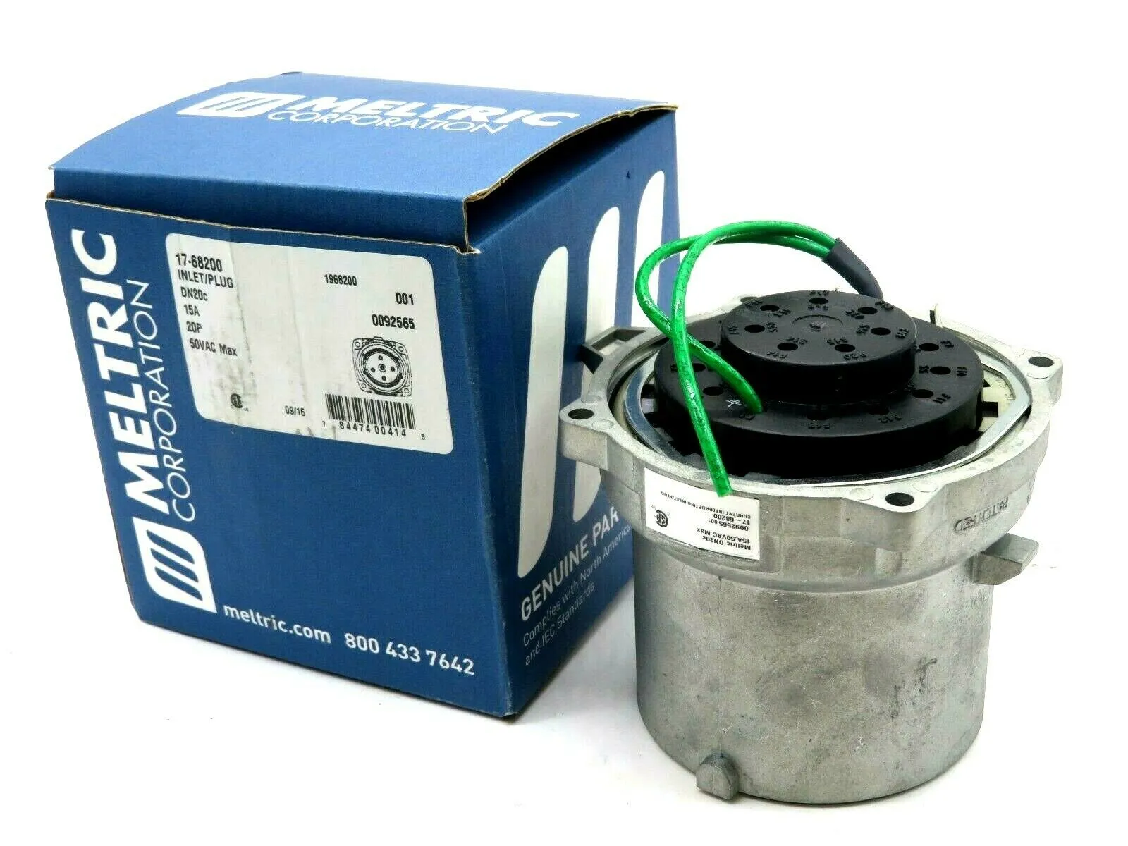 NEW MELTRIC CORPORATION 17-68200 INLET PLUG 15A 20P 50VAC 1768200