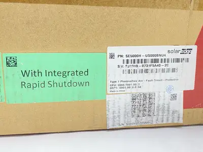 USED SOLAREDGE HD-WAVE SINGLE PHASE GRID-TIE INVERTER 5KW 208/240V