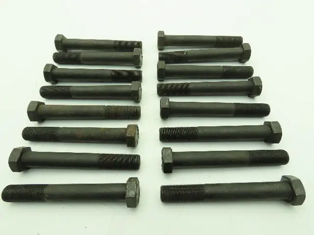 3/4-16 x 5-1/2" Hex Head Cap Screw Bolt Grade 8 PT Black Oxide  Lot of 16