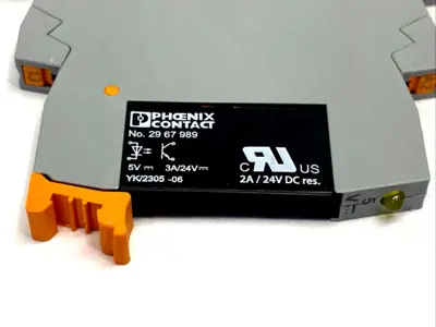 New | in-Stock PHOENIX CONTACT PLC-OPT-5DC/24DC/2/ACT, 2900375, 2967989 Relays & Switches | Maverick Industrial Sales #1104539