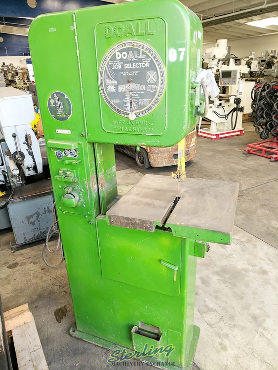 Used DOALL V-16 Vertical Band Saws California US | Sterling Machinery Exchange #1465992