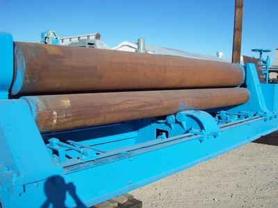 16' x 1" HILLES & JONES Plate Bending Roll; Pyramid Type; Vari-Speed; Hyd. Drop End; 60 HP Main Drive; New Controls; Recond.