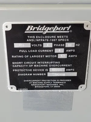 USED BRIDGEPORT EZ TRAK SX