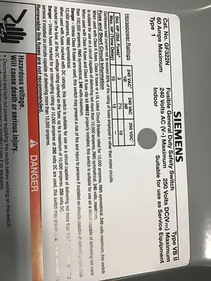 USED SIEMENS GF322N VBII
