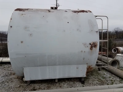 5,585 Gallon Stainless Steel Horizontal Syrup Tank