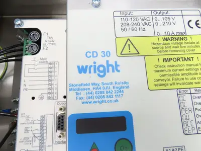 PPM WF450 Wright Linear Vibratory Conveyor Feeder 17.5" W 32.5" Long Stainless