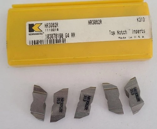 Kennametal NR3062R K313 Grooving Carbide Inserts Lathe Top Notch USA New 5 Pcs