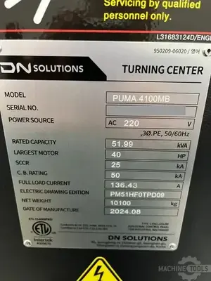 USED 2024 DN SOLUTIONS PUMA 4100LMB