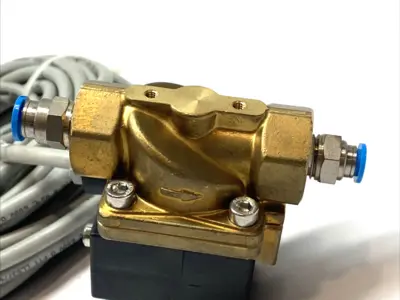 USED FESTO MN1H-2-1/4-MS SOLENOID VALVE 161725 W/ LAPP KABEL OLFLEX H05VV5-F