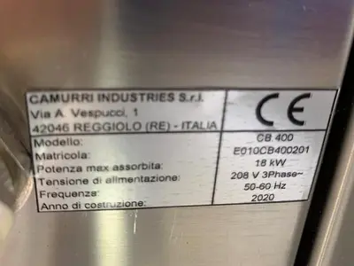 NEW 2020 CAMURRI INDUSTRIES CB400