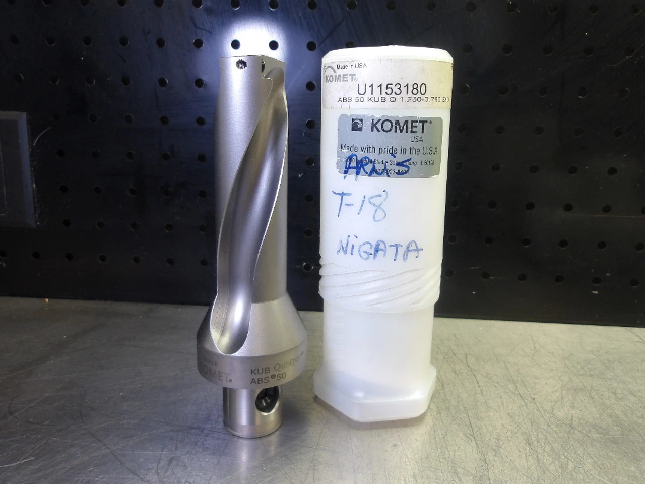 Komet ABS50 KUB Q 1.250-3.780" Indexable Coolant Thru Drill U1153180 (LOC3538A)