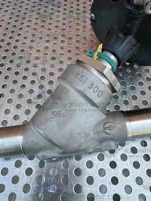 USED GEMU 554/25/D55345-1-1-C004 PNEUMATIC ANGLE SEAT VALVE