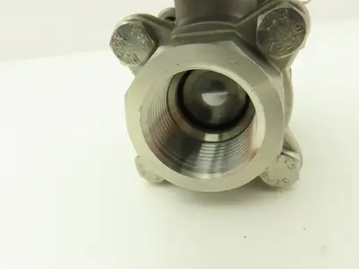 Dynaquip 1AWR5 Pneumatic Actuator with 1"NPT Stainless Ball Valve 80psi